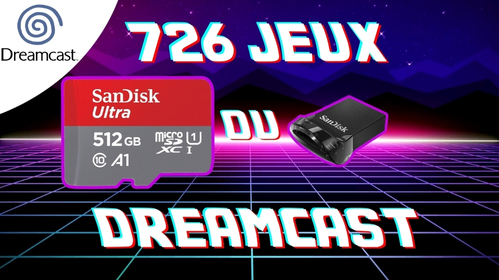 Tous les Jeux DreamCast 726 au Total sur une seule Carte…